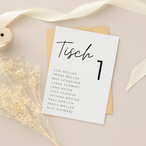 Wedding seating plan | Seating arrangement | Table arrangement | Find your spot | Seat selection | Table plan to print - Canva Template A5