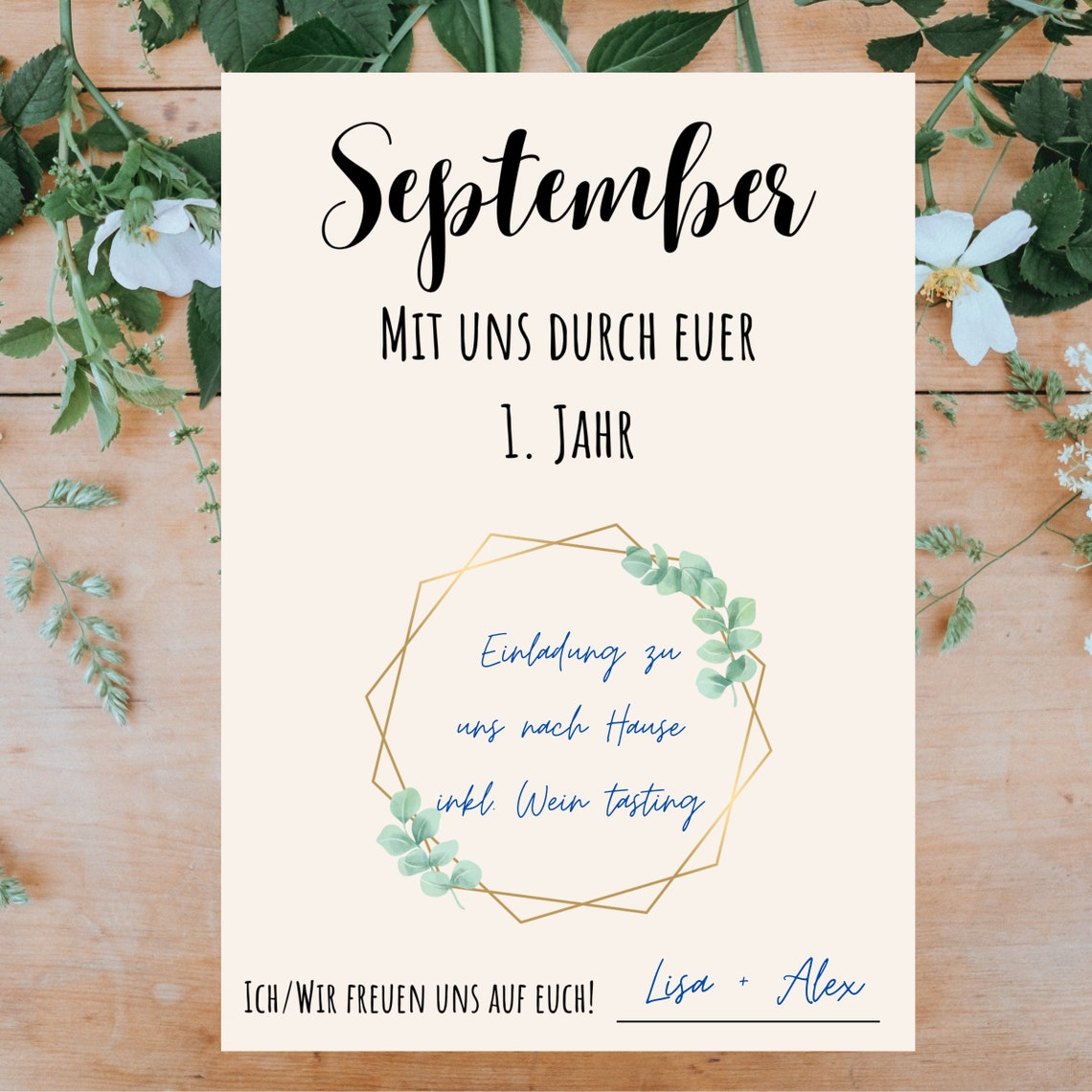 Mit Uns Durch Euer 1. Jahr Aufgaben Ideen Hochzeitsspiel mit uns durch euer 1. Jahr, Spiel für die Hochzeit, PDF