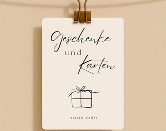 Cinnvoice Hochzeitsgeschenke-Set – 100 Handfächer + 1 Tischschild, PP-Kunststoff & Holz, Boho-Design