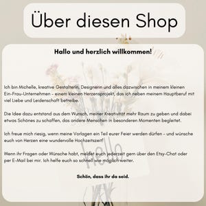Wedding planner in German, digital wedding planner, wedding planner PDF, wedding checklist, digital wedding planner in German, A4, A5 image 7