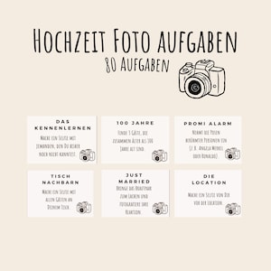 Wedding photo tasks, photo tasks PDF, wedding games, wedding photo tasks to print, wedding photo challenge, photo game PDF A4