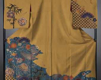 着物女性と猫 現在、この商品の在庫はありません - Etsy