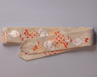 Cotton koshihimo 2023 collection ‘mushrooms mustard’ / kimono / yukata