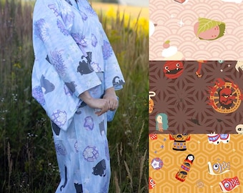 Two-piece yukata 2024 collection / plus size / kimono