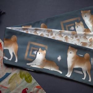 Hanhaba obi ‘dogs’ / kimono / yukata