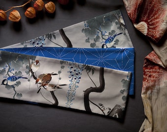 Hanhaba obi ‘Ohara Koson Spatzen’ / Kimono / Yukata