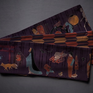 Hanhaba obi ‘yokai parade’ / kimono / yukata