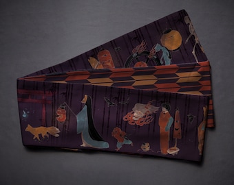 Hanhaba obi ‘yokai parade’ / kimono / yukata