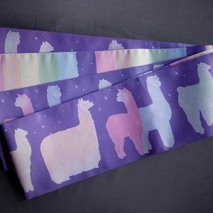 Hanhaba obi ‘rainbow alpaca’ / kimono / yukata