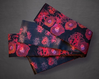 "Hanhaba Obi ""Higanbana"" / Kimono / Yukata."