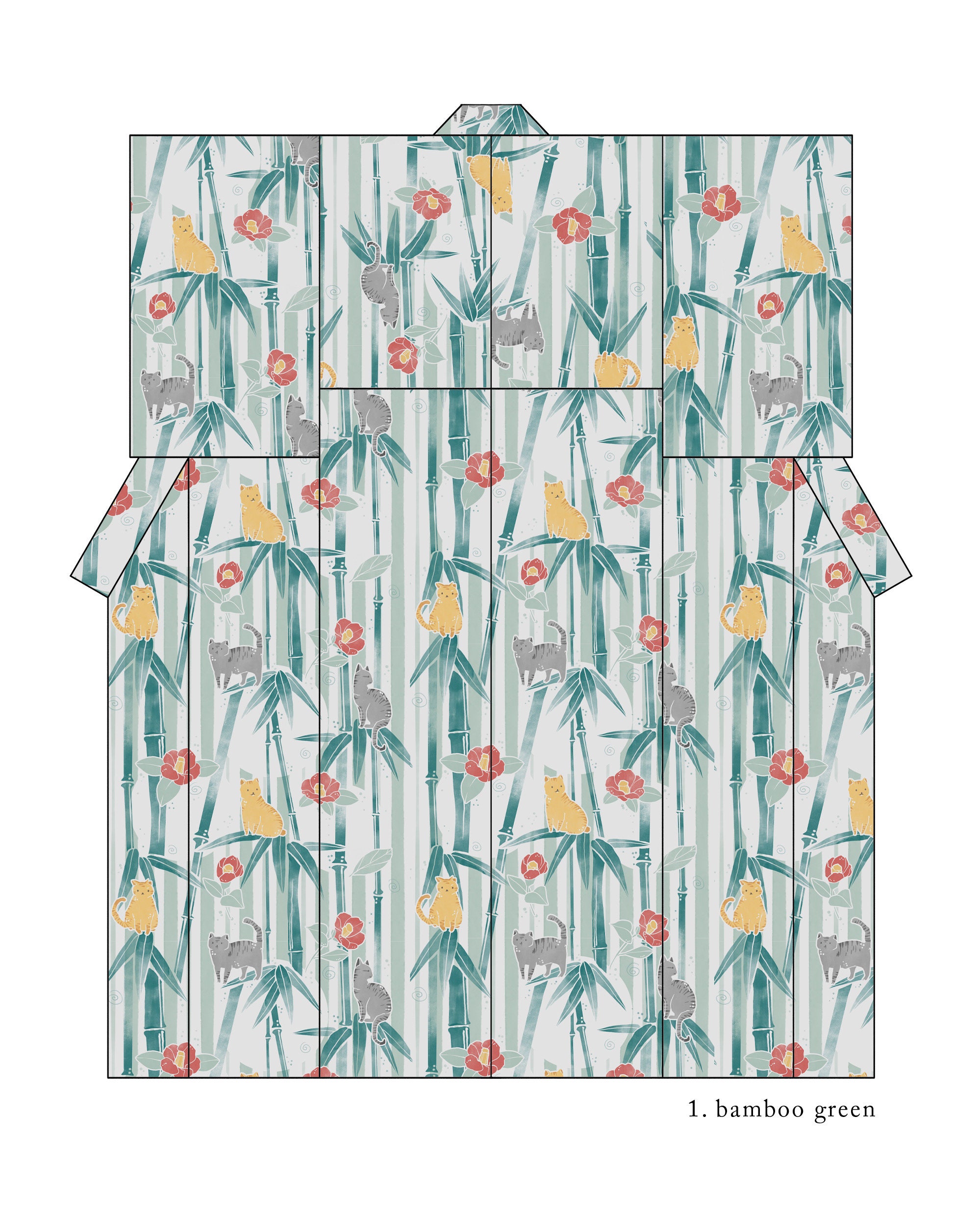 本日限定価格eaphi botanical motif yukata BOTANICAL MOTIF YUKATA