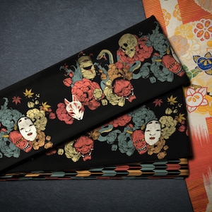 Hanhaba obi ‘autumn demons’ / kimono / yukata