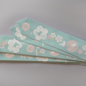 Koshihimo en coton, collection 2023 « Moon Teal » / kimono / yukata