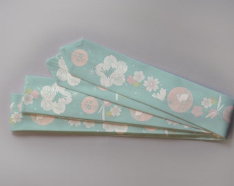 Cotton koshihimo 2023 collection ‘moon teal’ / kimono / yukata