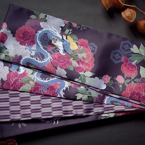 Hanhaba obi ‘dragon’ / kimono / yukata