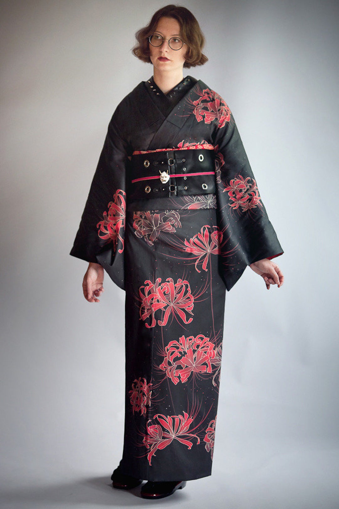 Kimono higanbana yukata grande taille Etsy France