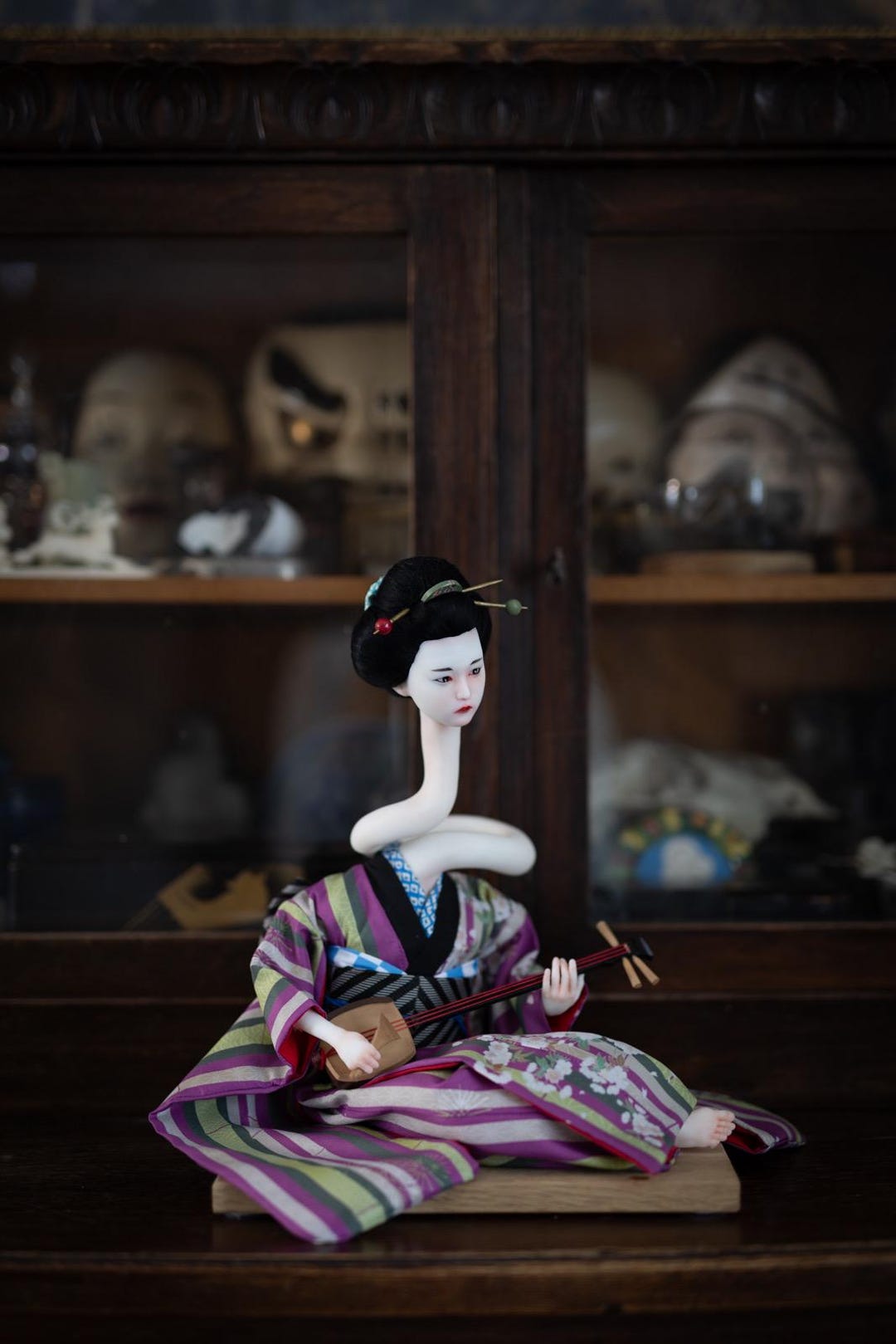 Modern OOAK Yokai Kimono Doll / Bijin Ningyo / Rokurokubi - Etsy