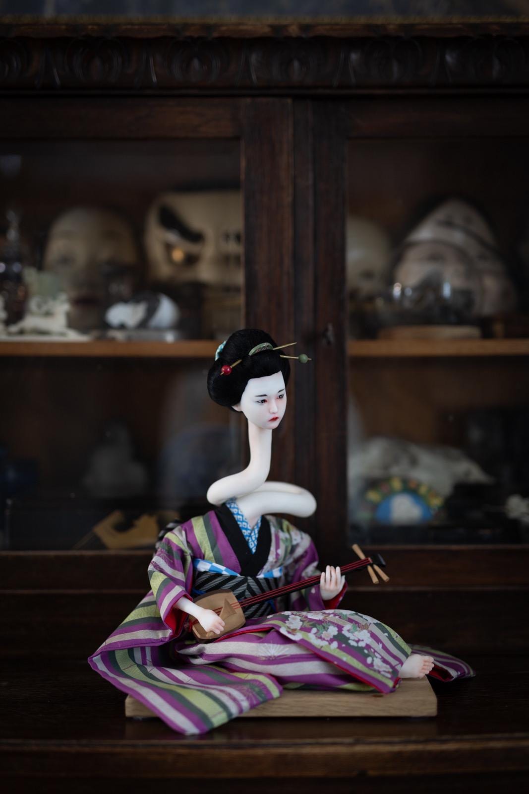 Modern OOAK Yokai Kimono Doll / Bijin Ningyo / Rokurokubi - Etsy