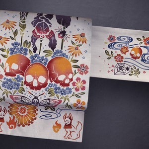 Nagoya obi ‘garden of bones’ / kimono