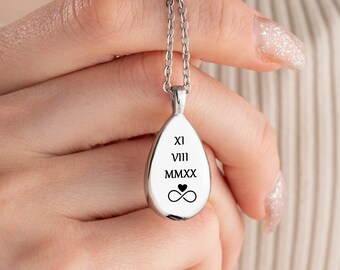 Ashes Jewelry, Necklaces for Ashes, Urn Necklace for Human Ashes, Ashes Keepsake Jewelry for Loved One, Cremation & Memorial Jewelry