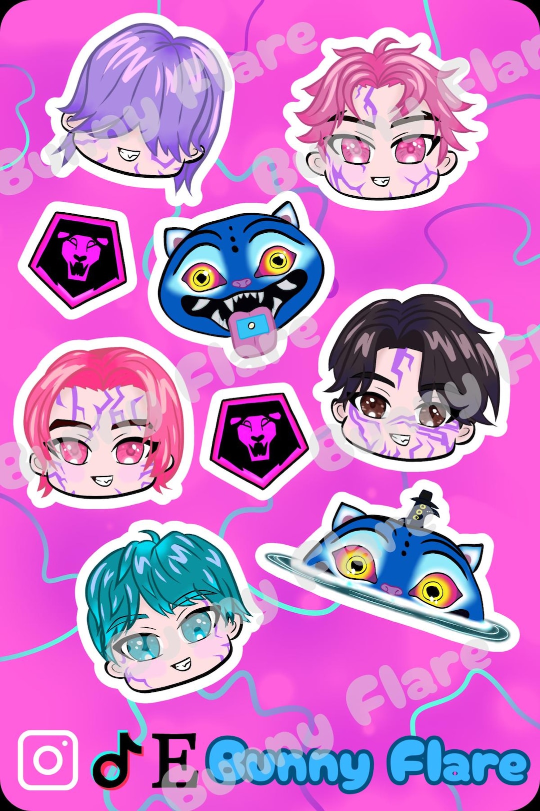 Sajida Sticker Sticker Sheet- Saja - Etsy