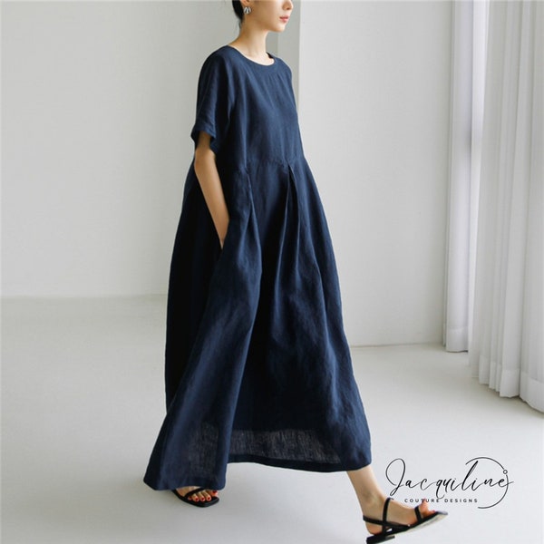 Linen Dress - Etsy UK