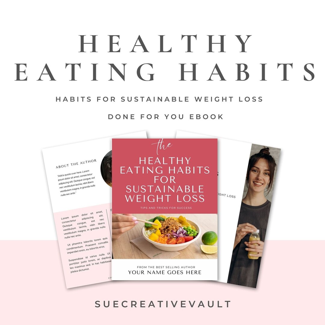 Brandable Bundle PLR Healthy Eating Habits for Sustainable Weight Loss ...