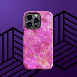 Pink Abstract Phone Case for iPhone® | Impact Resistant