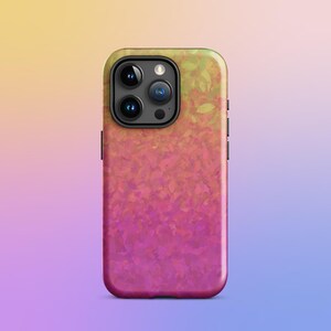 Étui de portable dégradé coucher de soleil pour iPhone® | Résistant aux chocs