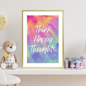 Think Happy Thoughts Poster