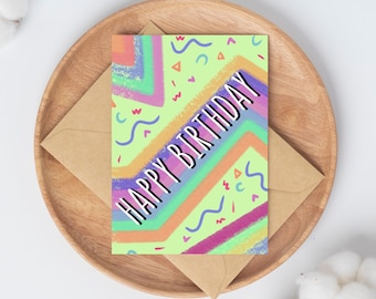 Confetti Happy Birthday Card