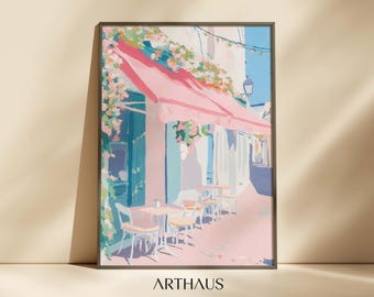 New York Coffee shop Print Girly Apartment Decor Dining Room Art Food Lover Print Kitchen Decor Preppy Wall Art Digital Download