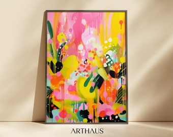 Maximalist Wall Art, Printable Eclectic Wall Art, Abstract Wall Art, Digital Wall Art, Colourful Wall Art, Trendy Wall Art, Digital Download