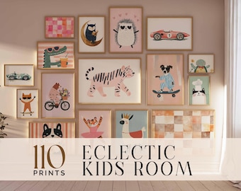 Nursery Prints Bundle Eclectic Nursery Wall Art Kids Bedroom Decor Affirmation Posters Classroom Playful Animal Prints DIGITAL DOWNLOAD