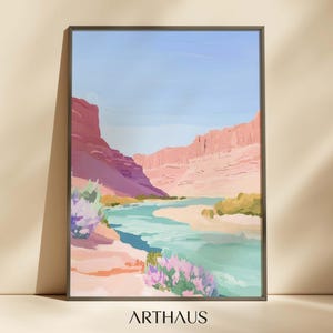 Southwestern Print Desert Boho Wall Art Printable Cottage house decor Cowgirl Apartment decor Arizona Wall Art Digital Download