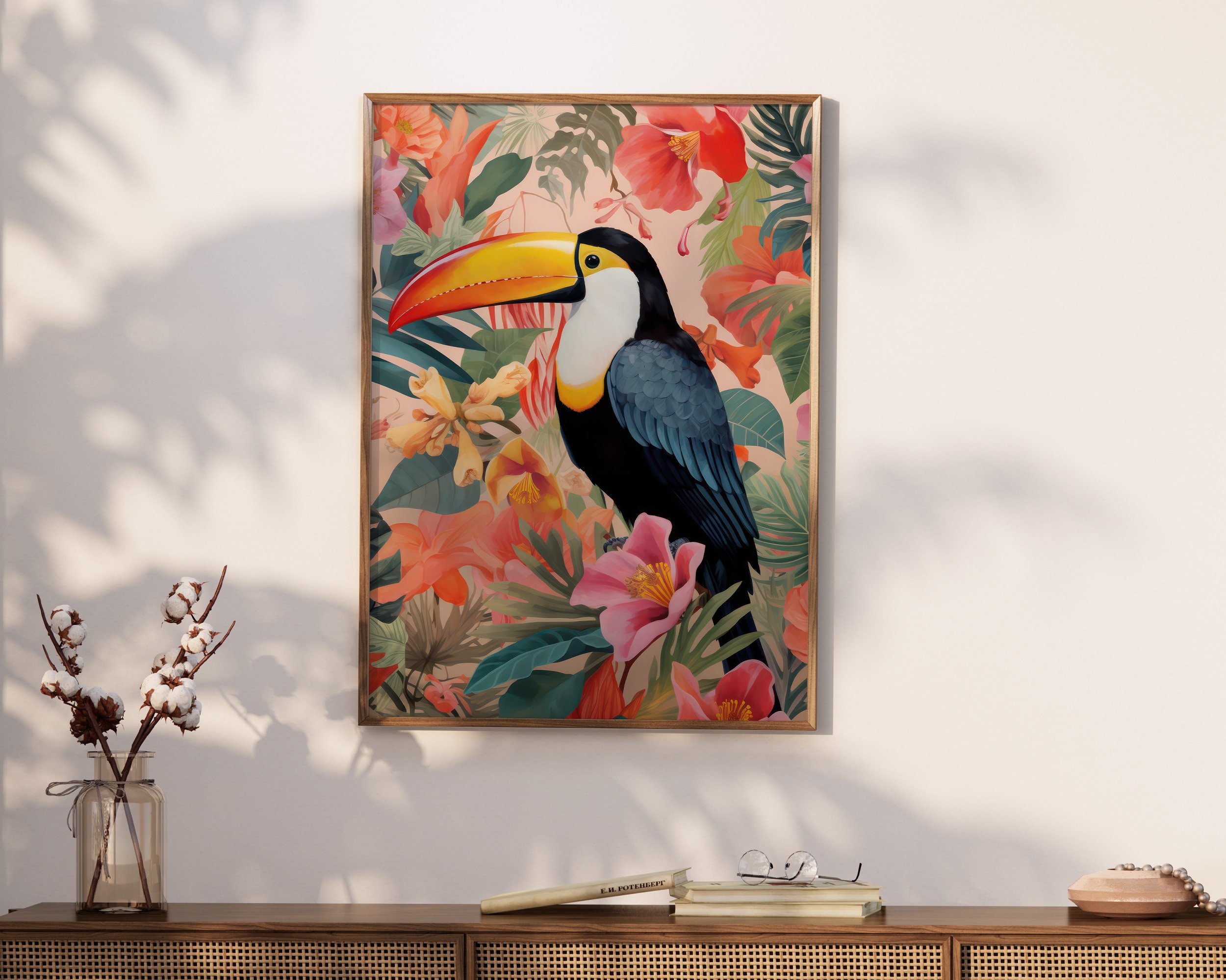 Discover Nettes und lustiges Tukan-Tierwortspiel, nettes Geschenk für Vogelliebhaber Poster