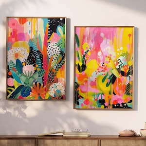 Maximalist Wall Art, Printable Eclectic Wall Art, Abstract Wall Art, Digital Wall Art, Colourful Wall Art, Trendy Wall Art, Digital Download