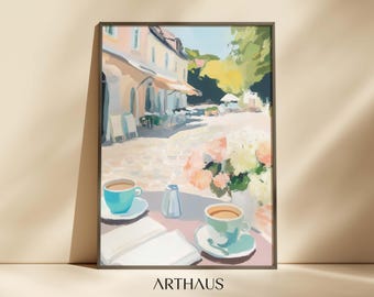 Italian Coffee shop Print Girly Apartment Decor Dining Room Art Food Lover Print Kitchen Decor Preppy Wall Art Digital Download