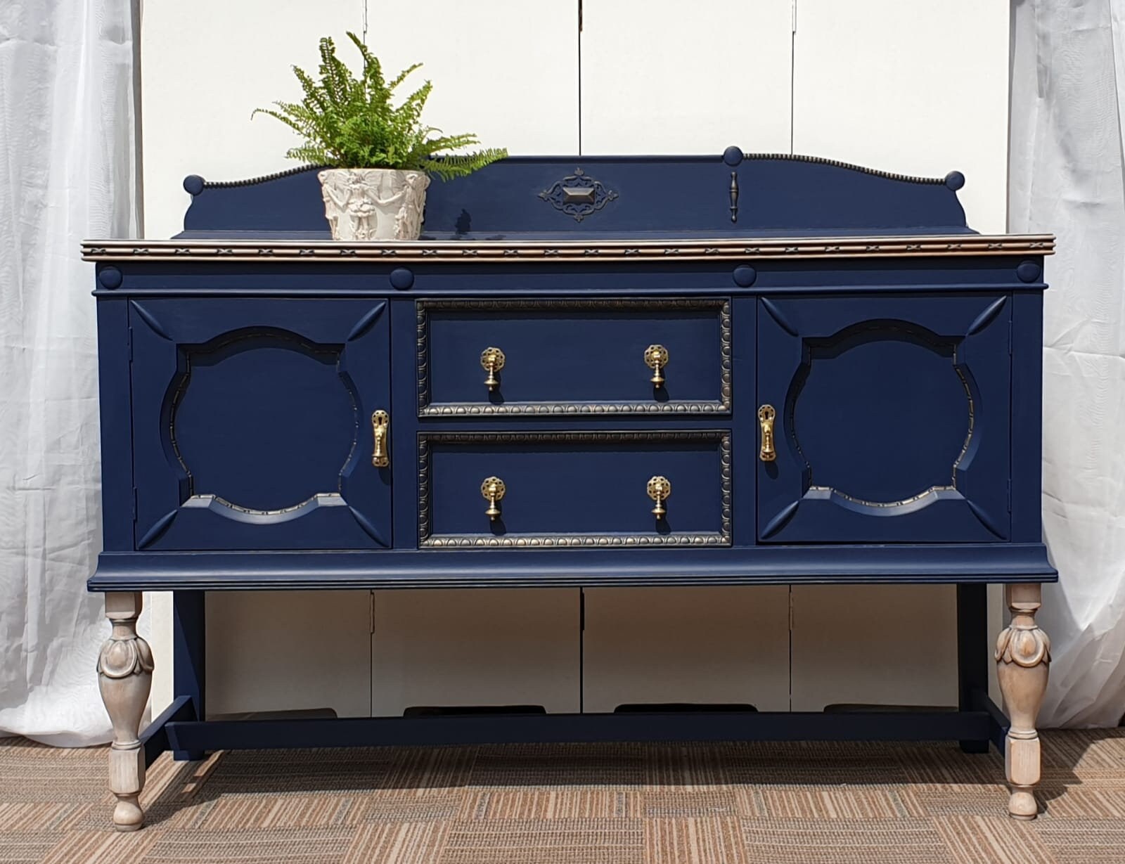 Navy 2024 buffet sideboard