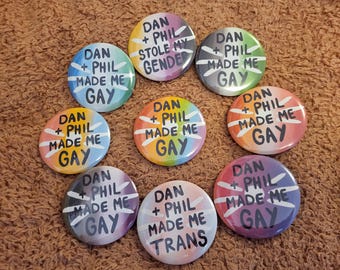 Dan and Phil Badges 58mm