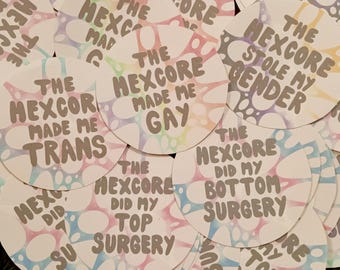 Hexcore Pride Stickers