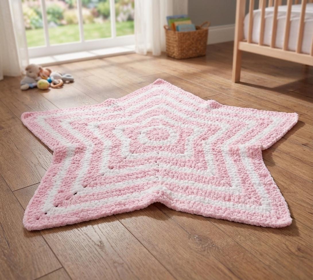 40 Fabulous Crochet Star Blankets and Patterns You Must Make 7 Textured Star Crochet Blanket