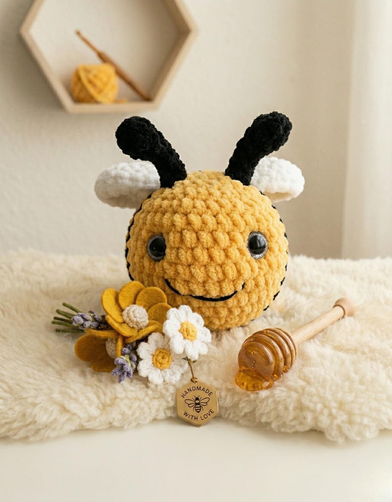 Bumblebee Crochet Pattern PDF | Cute Bee Crochet | Amigurumi Honey Bee ...