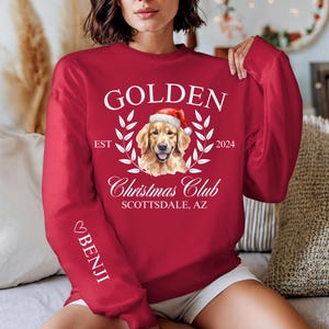 Christmas Golden Retriever Sweatshirt, Golden Retriever Christmas Sweatshirt, Golden Lover Sweatshirt, Gift for Golden Retriever Owner