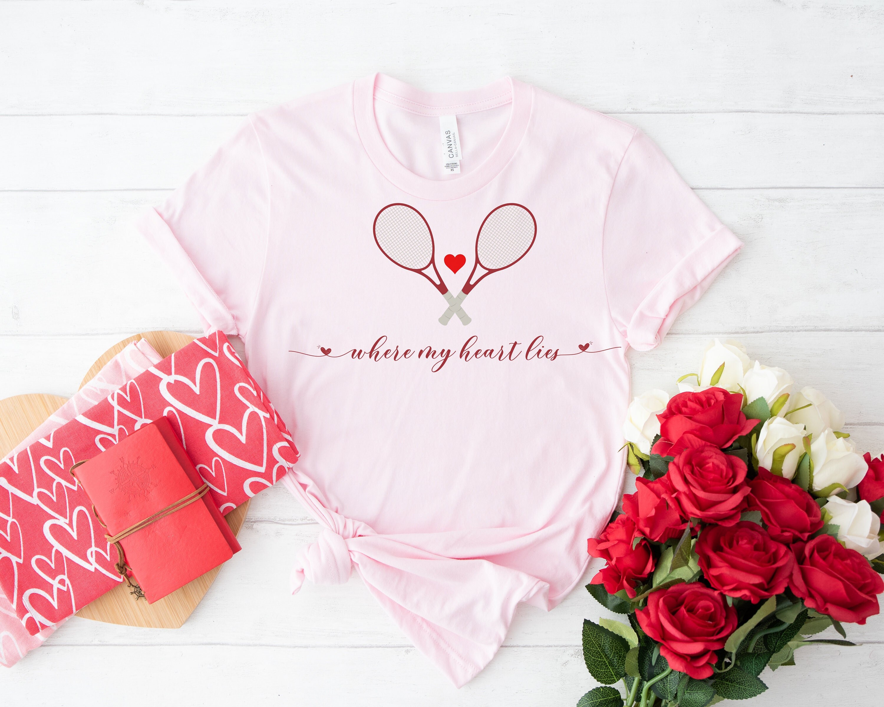 Tennis Valentine Shirt, Valentines Day Tennis Shirts, Tennis Lover Shirt, Gift for Tennis Player, Gift for Valentines Day, Tennis Shirt