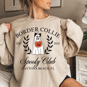 Halloween Border Collie Sweatshirt, Border Collie Dog Halloween, Border Collie Lover Sweatshirt, Gift for Border Collie Dog Owner, Collie