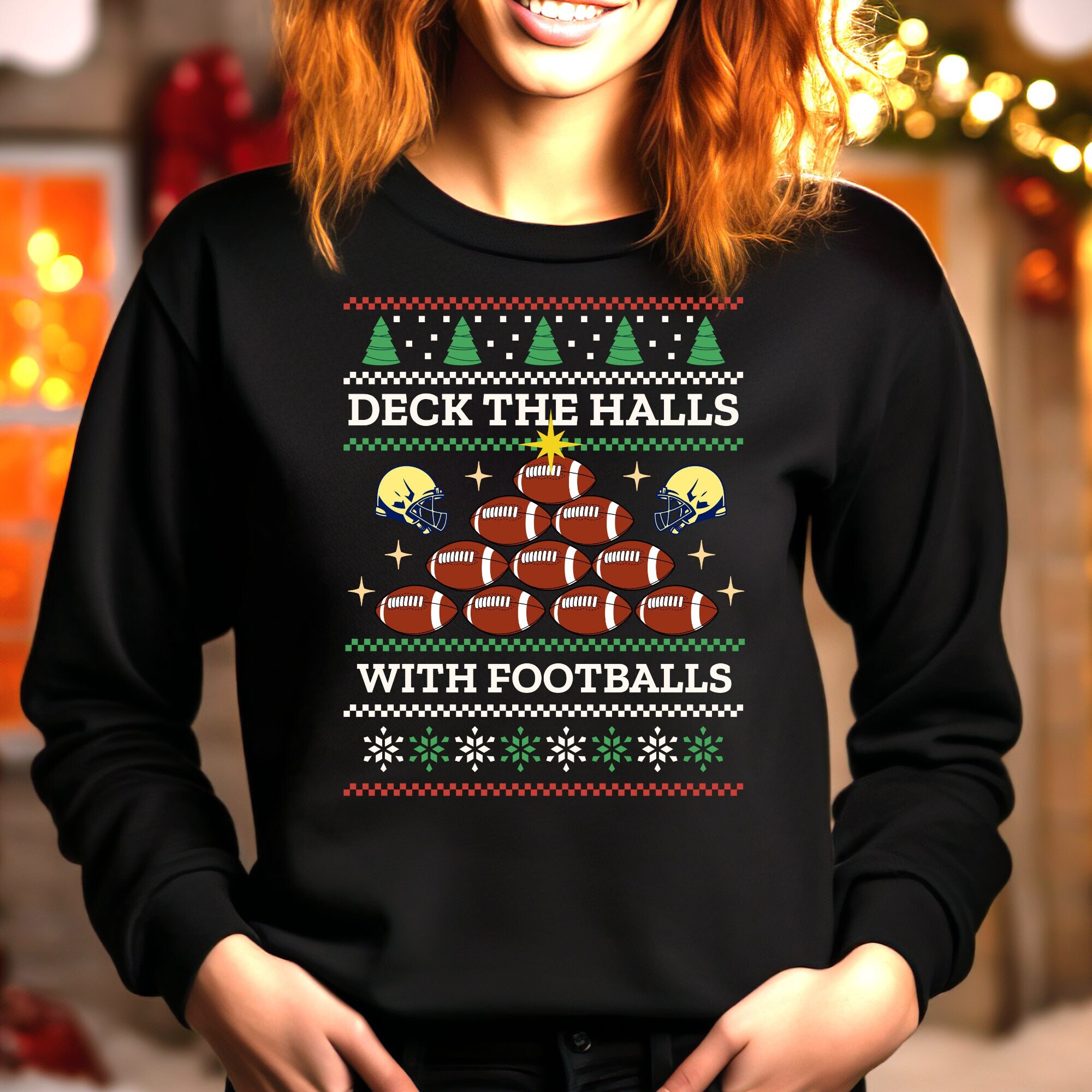 Football christmas sweaters hot sale