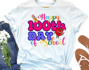 100 Days of School Teacher Shirt, 100th Day Of School Shirt,100 Days of School Shirt, Teacher Life, Teacher Appreciation Gift, Teacher Gift