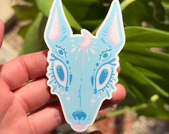 Cute Dog Stickers, Pastel Vinyl Sticker