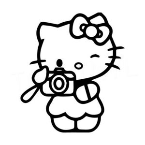 24 Pieces of Hello Kitty Coloring Pages / Coloring Page for Children / Activities Page for Children image 2